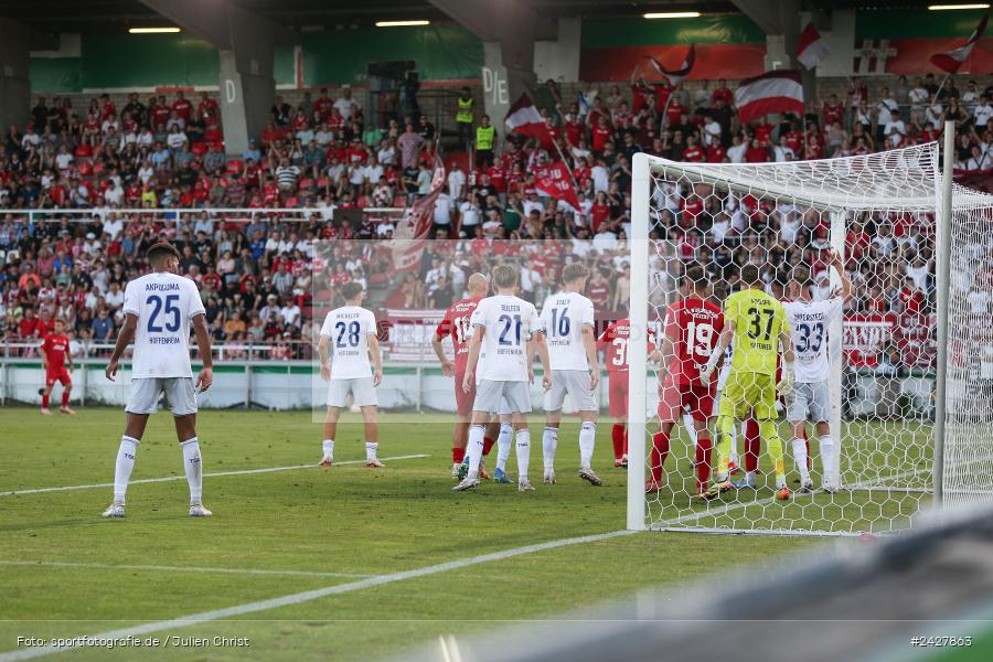 AKON Arena, Würzburg, 16.08.2024, sport, action, DFB, Fussball, 1. Hauptrunde, DFB-Pokal, TSG, FWK, TSG Hoffenheim, FC Würzburger Kickers - Bild-ID: 2427863