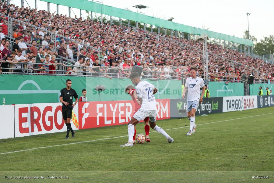 AKON Arena, Würzburg, 16.08.2024, sport, action, DFB, Fussball, 1. Hauptrunde, DFB-Pokal, TSG, FWK, TSG Hoffenheim, FC Würzburger Kickers - Bild-ID: 2427881