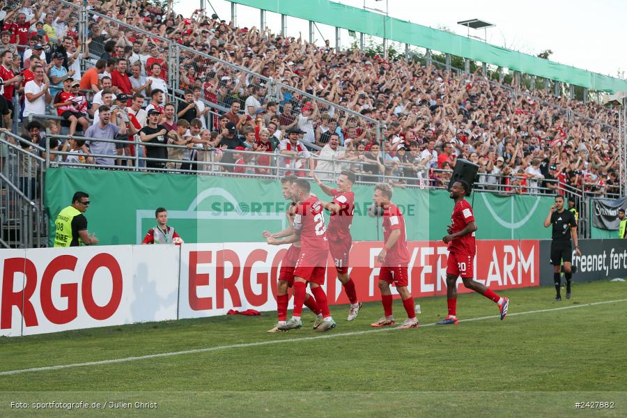 AKON Arena, Würzburg, 16.08.2024, sport, action, DFB, Fussball, 1. Hauptrunde, DFB-Pokal, TSG, FWK, TSG Hoffenheim, FC Würzburger Kickers - Bild-ID: 2427882