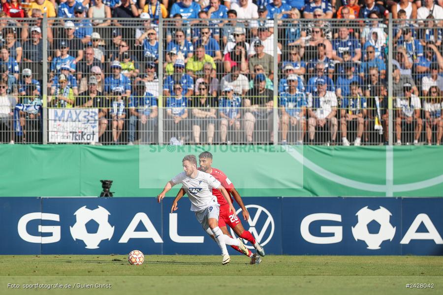 AKON Arena, Würzburg, 16.08.2024, sport, action, DFB, Fussball, 1. Hauptrunde, DFB-Pokal, TSG, FWK, TSG Hoffenheim, FC Würzburger Kickers - Bild-ID: 2428042