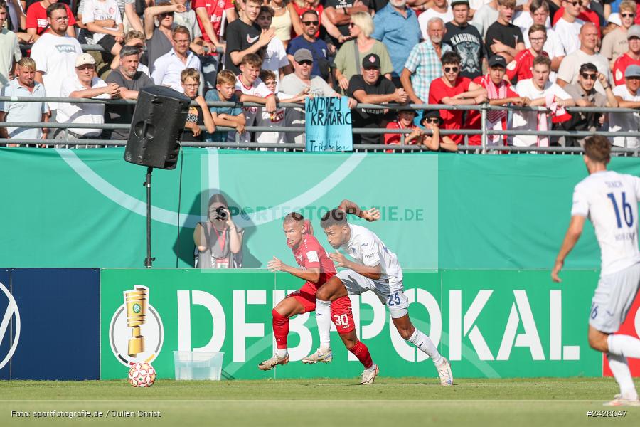 AKON Arena, Würzburg, 16.08.2024, sport, action, DFB, Fussball, 1. Hauptrunde, DFB-Pokal, TSG, FWK, TSG Hoffenheim, FC Würzburger Kickers - Bild-ID: 2428047