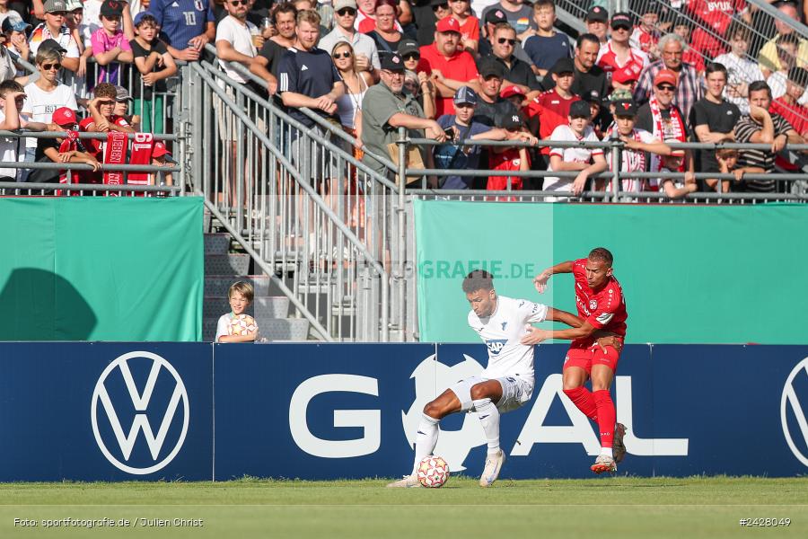 AKON Arena, Würzburg, 16.08.2024, sport, action, DFB, Fussball, 1. Hauptrunde, DFB-Pokal, TSG, FWK, TSG Hoffenheim, FC Würzburger Kickers - Bild-ID: 2428049