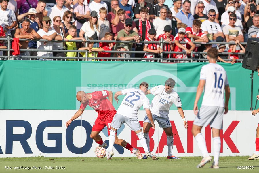 AKON Arena, Würzburg, 16.08.2024, sport, action, DFB, Fussball, 1. Hauptrunde, DFB-Pokal, TSG, FWK, TSG Hoffenheim, FC Würzburger Kickers - Bild-ID: 2428050