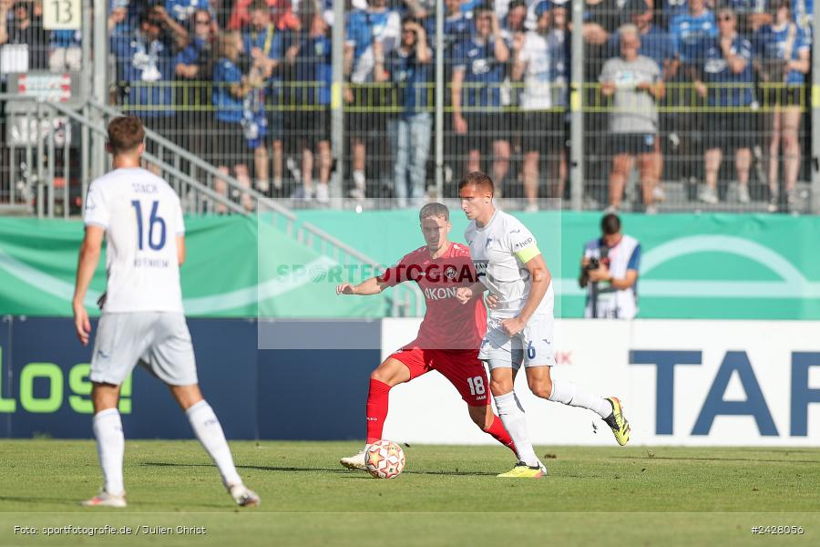 AKON Arena, Würzburg, 16.08.2024, sport, action, DFB, Fussball, 1. Hauptrunde, DFB-Pokal, TSG, FWK, TSG Hoffenheim, FC Würzburger Kickers - Bild-ID: 2428056