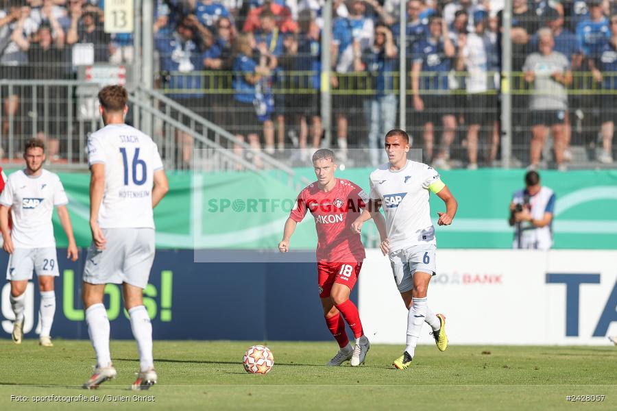 AKON Arena, Würzburg, 16.08.2024, sport, action, DFB, Fussball, 1. Hauptrunde, DFB-Pokal, TSG, FWK, TSG Hoffenheim, FC Würzburger Kickers - Bild-ID: 2428057