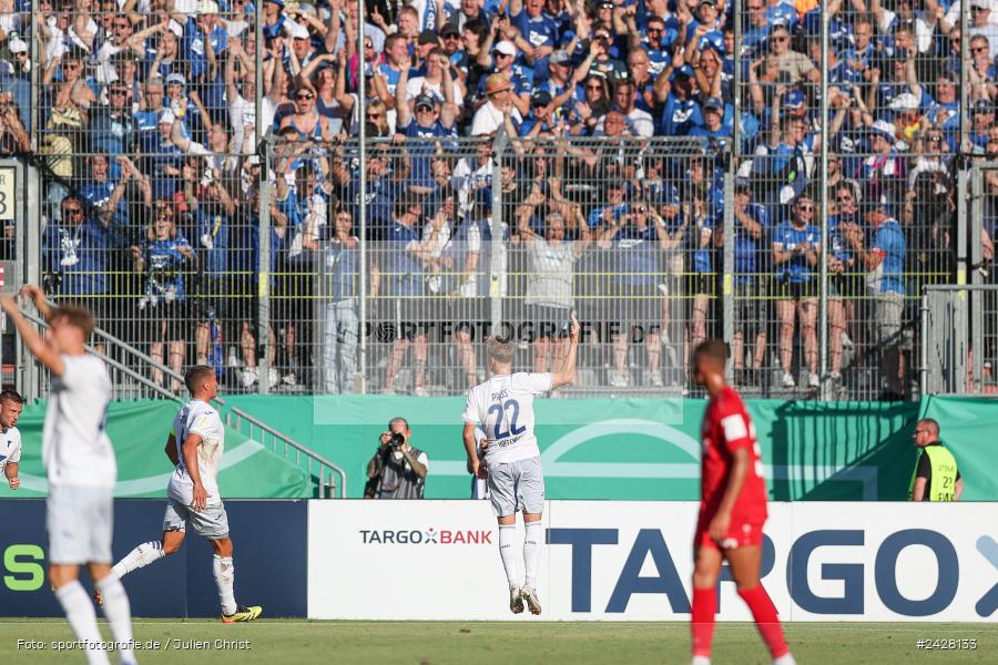 AKON Arena, Würzburg, 16.08.2024, sport, action, DFB, Fussball, 1. Hauptrunde, DFB-Pokal, TSG, FWK, TSG Hoffenheim, FC Würzburger Kickers - Bild-ID: 2428133