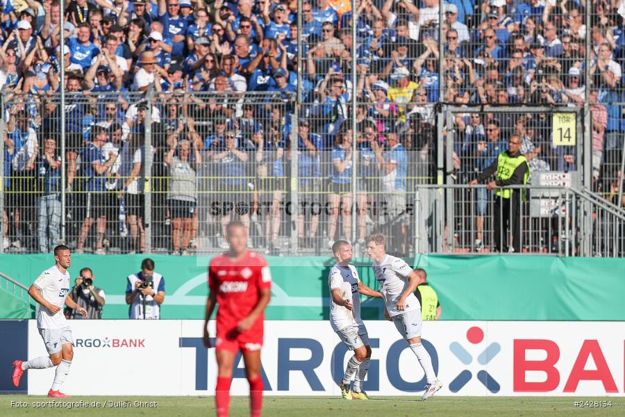 AKON Arena, Würzburg, 16.08.2024, sport, action, DFB, Fussball, 1. Hauptrunde, DFB-Pokal, TSG, FWK, TSG Hoffenheim, FC Würzburger Kickers - Bild-ID: 2428134