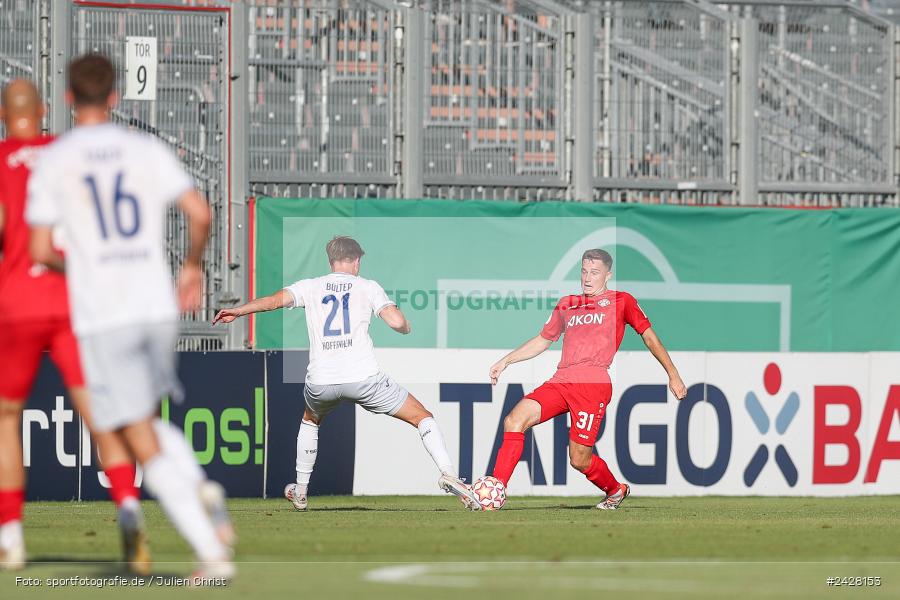 AKON Arena, Würzburg, 16.08.2024, sport, action, DFB, Fussball, 1. Hauptrunde, DFB-Pokal, TSG, FWK, TSG Hoffenheim, FC Würzburger Kickers - Bild-ID: 2428153