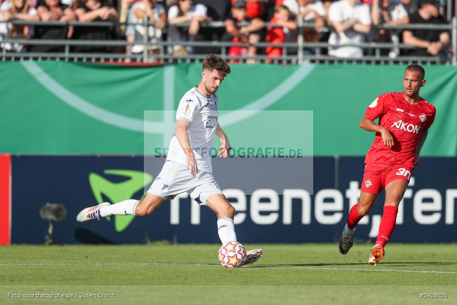 AKON Arena, Würzburg, 16.08.2024, sport, action, DFB, Fussball, 1. Hauptrunde, DFB-Pokal, TSG, FWK, TSG Hoffenheim, FC Würzburger Kickers - Bild-ID: 2428155