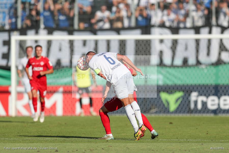AKON Arena, Würzburg, 16.08.2024, sport, action, DFB, Fussball, 1. Hauptrunde, DFB-Pokal, TSG, FWK, TSG Hoffenheim, FC Würzburger Kickers - Bild-ID: 2428156