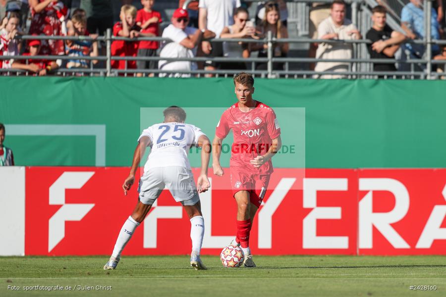 AKON Arena, Würzburg, 16.08.2024, sport, action, DFB, Fussball, 1. Hauptrunde, DFB-Pokal, TSG, FWK, TSG Hoffenheim, FC Würzburger Kickers - Bild-ID: 2428160