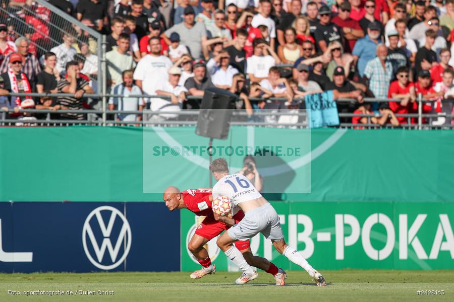 AKON Arena, Würzburg, 16.08.2024, sport, action, DFB, Fussball, 1. Hauptrunde, DFB-Pokal, TSG, FWK, TSG Hoffenheim, FC Würzburger Kickers - Bild-ID: 2428163
