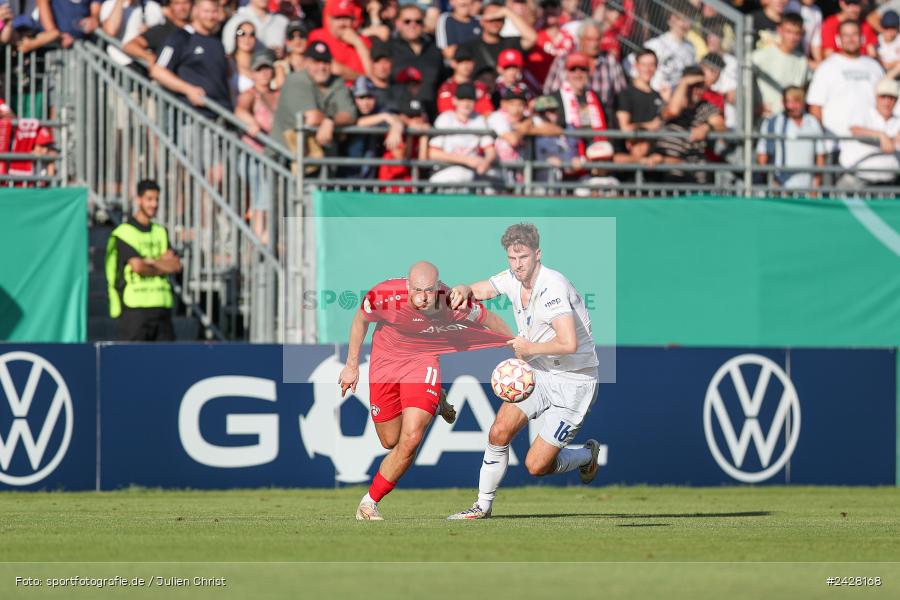 AKON Arena, Würzburg, 16.08.2024, sport, action, DFB, Fussball, 1. Hauptrunde, DFB-Pokal, TSG, FWK, TSG Hoffenheim, FC Würzburger Kickers - Bild-ID: 2428168