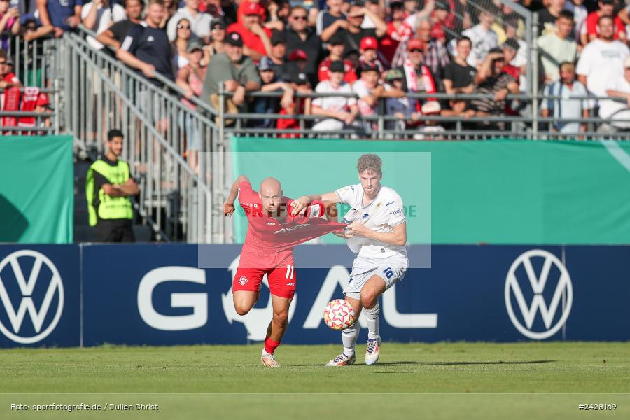 AKON Arena, Würzburg, 16.08.2024, sport, action, DFB, Fussball, 1. Hauptrunde, DFB-Pokal, TSG, FWK, TSG Hoffenheim, FC Würzburger Kickers - Bild-ID: 2428169