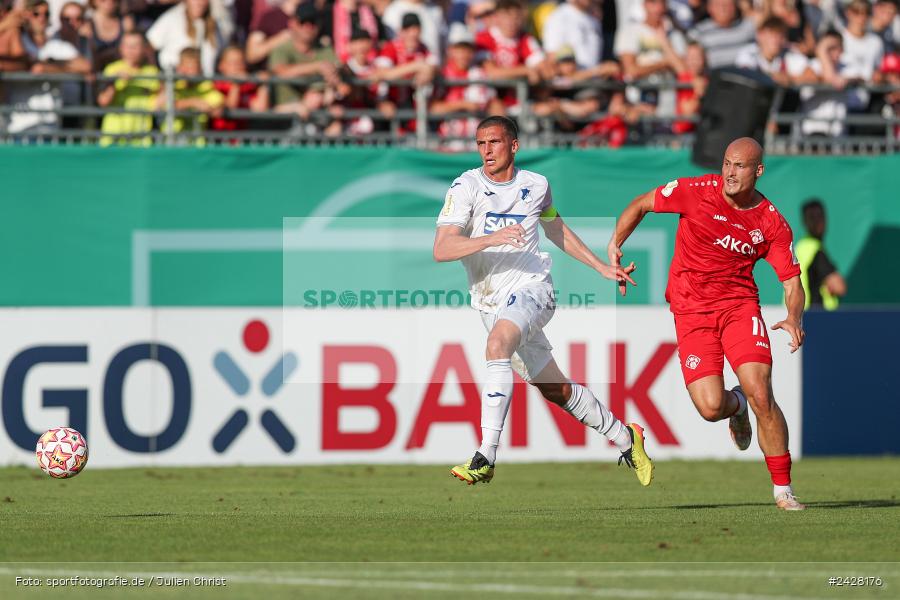 AKON Arena, Würzburg, 16.08.2024, sport, action, DFB, Fussball, 1. Hauptrunde, DFB-Pokal, TSG, FWK, TSG Hoffenheim, FC Würzburger Kickers - Bild-ID: 2428176