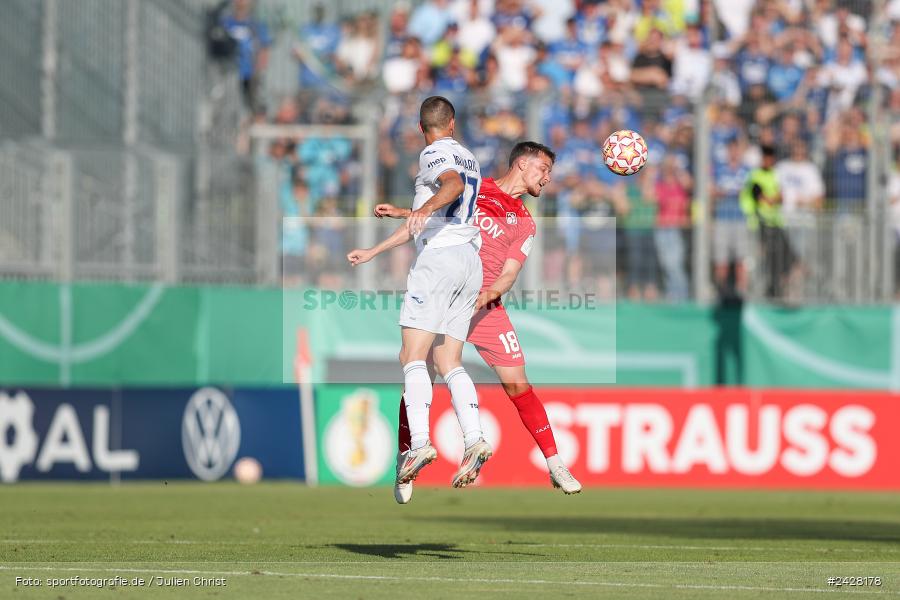 AKON Arena, Würzburg, 16.08.2024, sport, action, DFB, Fussball, 1. Hauptrunde, DFB-Pokal, TSG, FWK, TSG Hoffenheim, FC Würzburger Kickers - Bild-ID: 2428178