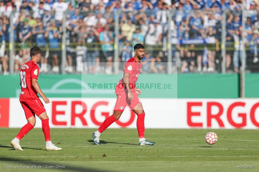 AKON Arena, Würzburg, 16.08.2024, sport, action, DFB, Fussball, 1. Hauptrunde, DFB-Pokal, TSG, FWK, TSG Hoffenheim, FC Würzburger Kickers - Bild-ID: 2428180