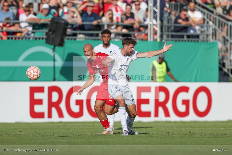 AKON Arena, Würzburg, 16.08.2024, sport, action, DFB, Fussball, 1. Hauptrunde, DFB-Pokal, TSG, FWK, TSG Hoffenheim, FC Würzburger Kickers - Bild-ID: 2428195