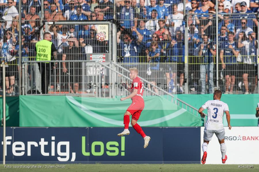 AKON Arena, Würzburg, 16.08.2024, sport, action, DFB, Fussball, 1. Hauptrunde, DFB-Pokal, TSG, FWK, TSG Hoffenheim, FC Würzburger Kickers - Bild-ID: 2428197