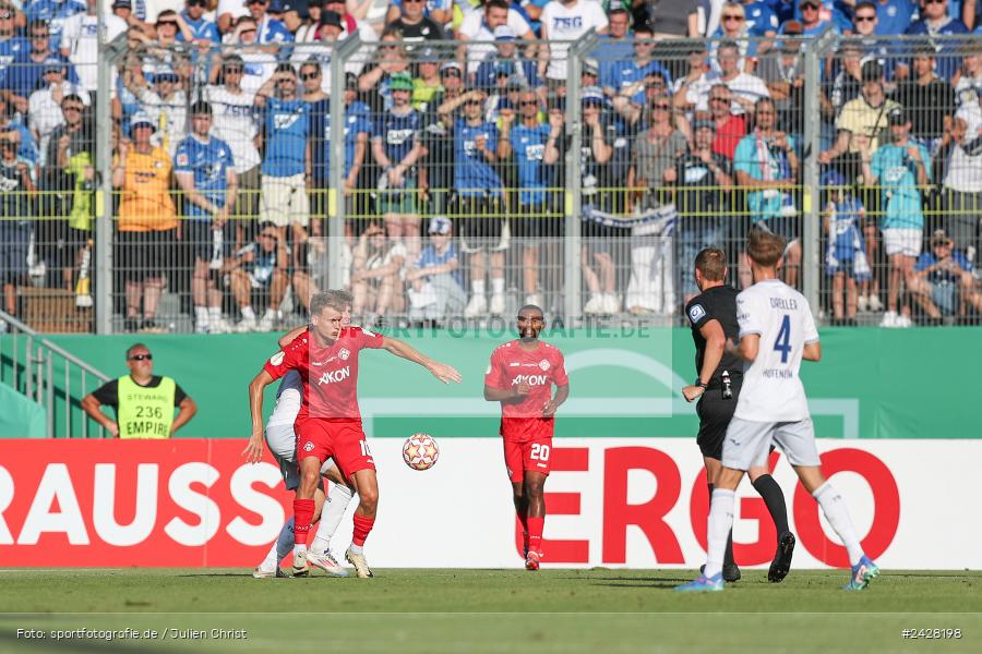 AKON Arena, Würzburg, 16.08.2024, sport, action, DFB, Fussball, 1. Hauptrunde, DFB-Pokal, TSG, FWK, TSG Hoffenheim, FC Würzburger Kickers - Bild-ID: 2428198