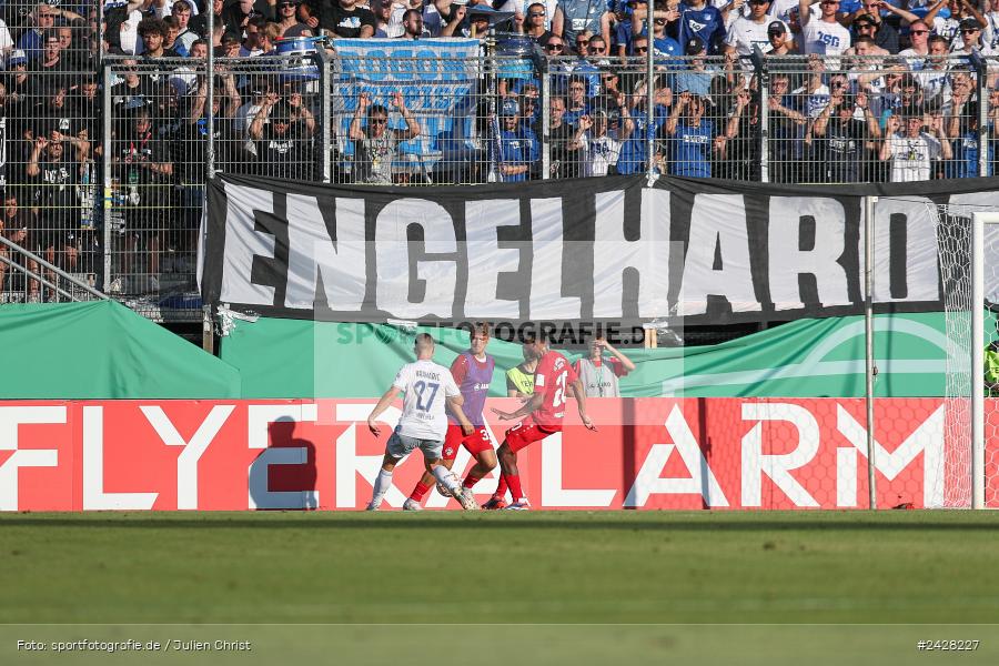 AKON Arena, Würzburg, 16.08.2024, sport, action, DFB, Fussball, 1. Hauptrunde, DFB-Pokal, TSG, FWK, TSG Hoffenheim, FC Würzburger Kickers - Bild-ID: 2428227