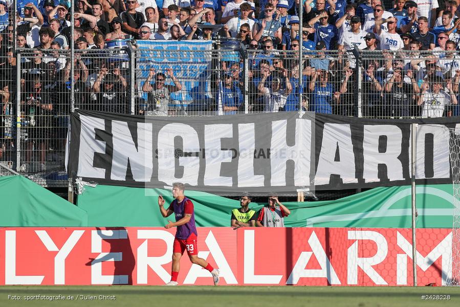 AKON Arena, Würzburg, 16.08.2024, sport, action, DFB, Fussball, 1. Hauptrunde, DFB-Pokal, TSG, FWK, TSG Hoffenheim, FC Würzburger Kickers - Bild-ID: 2428228