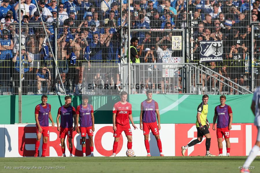 AKON Arena, Würzburg, 16.08.2024, sport, action, DFB, Fussball, 1. Hauptrunde, DFB-Pokal, TSG, FWK, TSG Hoffenheim, FC Würzburger Kickers - Bild-ID: 2428229