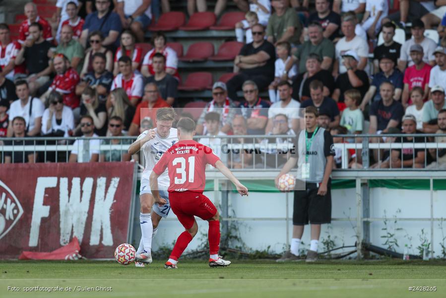 AKON Arena, Würzburg, 16.08.2024, sport, action, DFB, Fussball, 1. Hauptrunde, DFB-Pokal, TSG, FWK, TSG Hoffenheim, FC Würzburger Kickers - Bild-ID: 2428265
