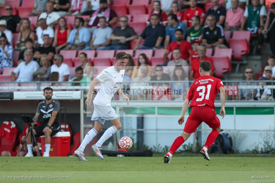 AKON Arena, Würzburg, 16.08.2024, sport, action, DFB, Fussball, 1. Hauptrunde, DFB-Pokal, TSG, FWK, TSG Hoffenheim, FC Würzburger Kickers - Bild-ID: 2428266