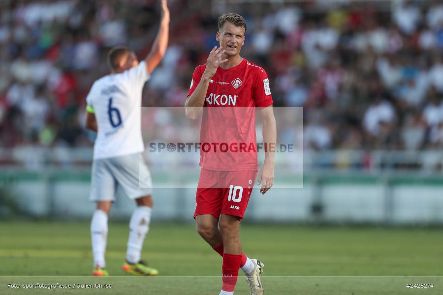 AKON Arena, Würzburg, 16.08.2024, sport, action, DFB, Fussball, 1. Hauptrunde, DFB-Pokal, TSG, FWK, TSG Hoffenheim, FC Würzburger Kickers - Bild-ID: 2428274