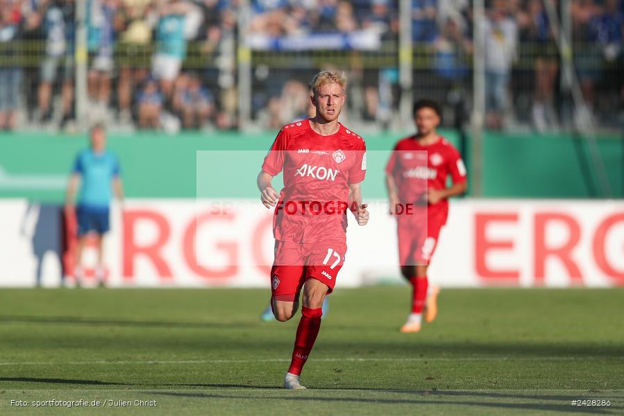 AKON Arena, Würzburg, 16.08.2024, sport, action, DFB, Fussball, 1. Hauptrunde, DFB-Pokal, TSG, FWK, TSG Hoffenheim, FC Würzburger Kickers - Bild-ID: 2428286