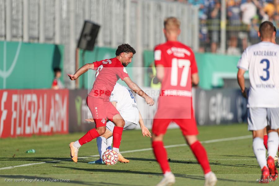 AKON Arena, Würzburg, 16.08.2024, sport, action, DFB, Fussball, 1. Hauptrunde, DFB-Pokal, TSG, FWK, TSG Hoffenheim, FC Würzburger Kickers - Bild-ID: 2428291