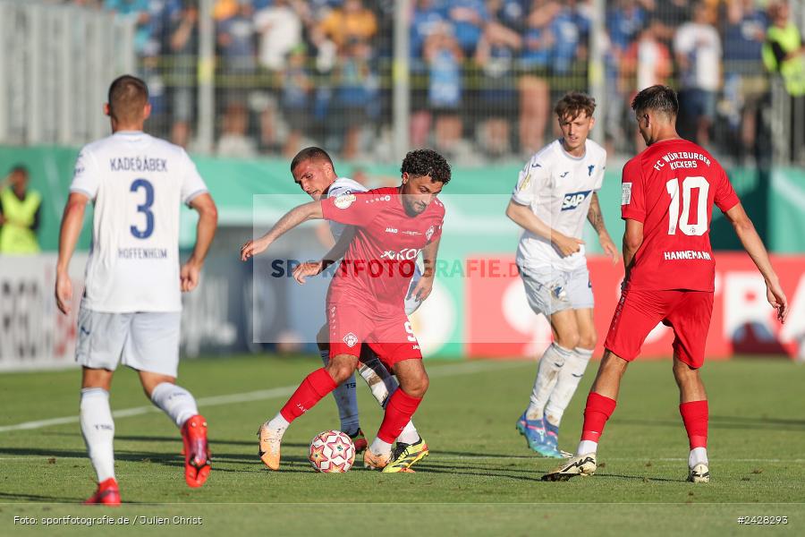 AKON Arena, Würzburg, 16.08.2024, sport, action, DFB, Fussball, 1. Hauptrunde, DFB-Pokal, TSG, FWK, TSG Hoffenheim, FC Würzburger Kickers - Bild-ID: 2428293