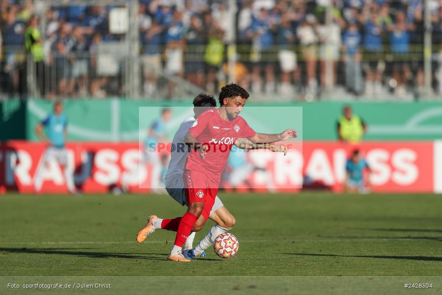 AKON Arena, Würzburg, 16.08.2024, sport, action, DFB, Fussball, 1. Hauptrunde, DFB-Pokal, TSG, FWK, TSG Hoffenheim, FC Würzburger Kickers - Bild-ID: 2428304