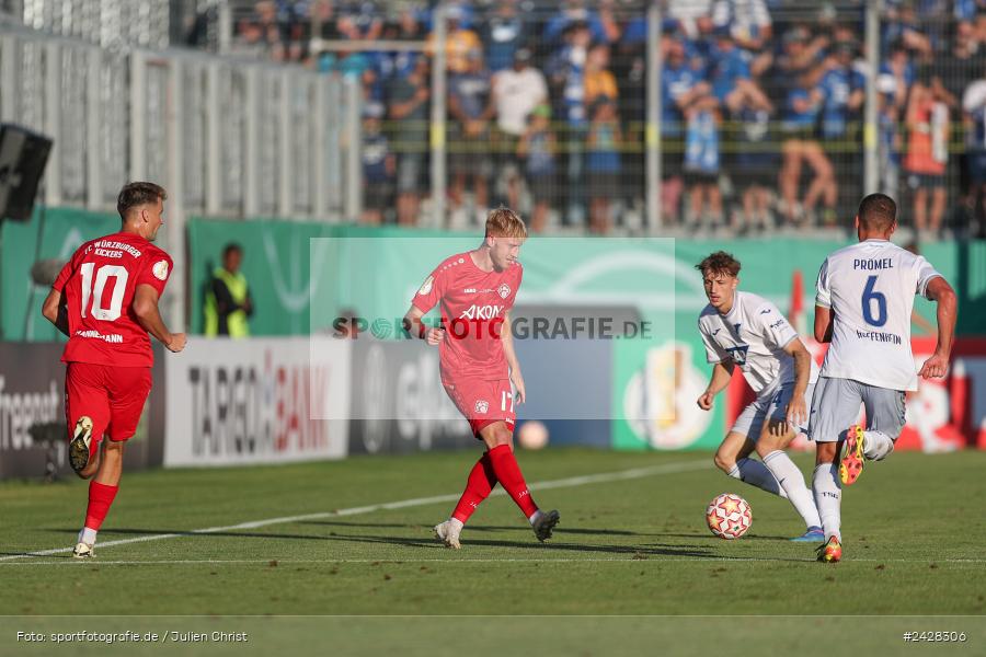 AKON Arena, Würzburg, 16.08.2024, sport, action, DFB, Fussball, 1. Hauptrunde, DFB-Pokal, TSG, FWK, TSG Hoffenheim, FC Würzburger Kickers - Bild-ID: 2428306