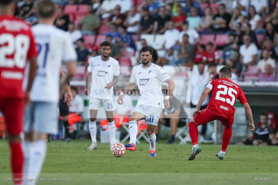 AKON Arena, Würzburg, 16.08.2024, sport, action, DFB, Fussball, 1. Hauptrunde, DFB-Pokal, TSG, FWK, TSG Hoffenheim, FC Würzburger Kickers - Bild-ID: 2428315