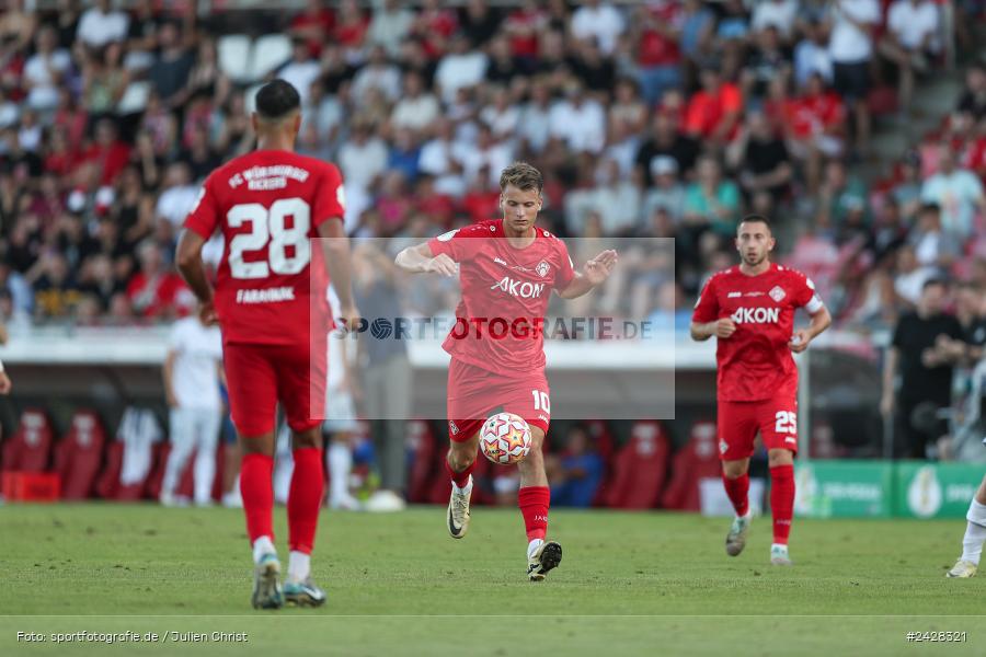 AKON Arena, Würzburg, 16.08.2024, sport, action, DFB, Fussball, 1. Hauptrunde, DFB-Pokal, TSG, FWK, TSG Hoffenheim, FC Würzburger Kickers - Bild-ID: 2428321