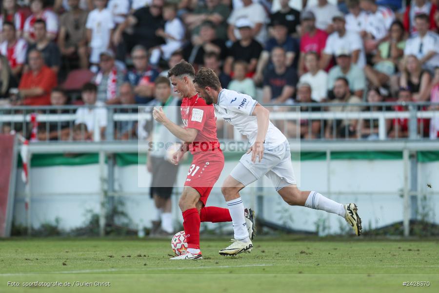 AKON Arena, Würzburg, 16.08.2024, sport, action, DFB, Fussball, 1. Hauptrunde, DFB-Pokal, TSG, FWK, TSG Hoffenheim, FC Würzburger Kickers - Bild-ID: 2428370