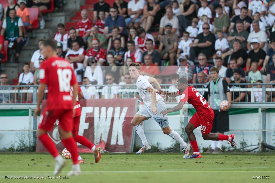 AKON Arena, Würzburg, 16.08.2024, sport, action, DFB, Fussball, 1. Hauptrunde, DFB-Pokal, TSG, FWK, TSG Hoffenheim, FC Würzburger Kickers - Bild-ID: 2428377