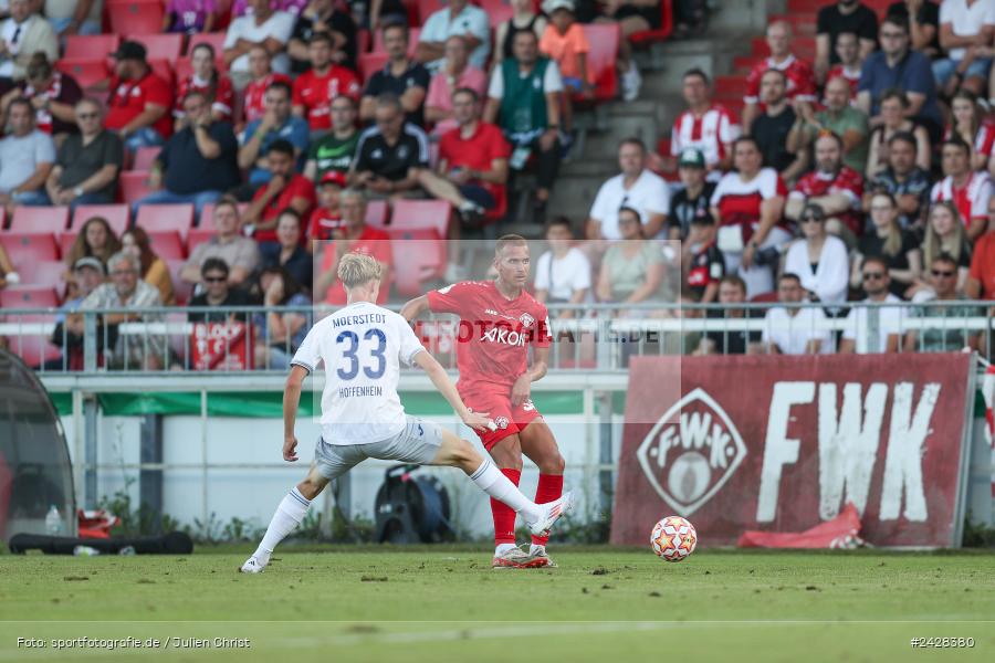 AKON Arena, Würzburg, 16.08.2024, sport, action, DFB, Fussball, 1. Hauptrunde, DFB-Pokal, TSG, FWK, TSG Hoffenheim, FC Würzburger Kickers - Bild-ID: 2428380