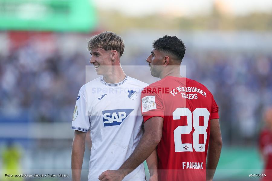 AKON Arena, Würzburg, 16.08.2024, sport, action, DFB, Fussball, 1. Hauptrunde, DFB-Pokal, TSG, FWK, TSG Hoffenheim, FC Würzburger Kickers - Bild-ID: 2428409