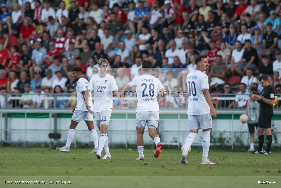 AKON Arena, Würzburg, 16.08.2024, sport, action, DFB, Fussball, 1. Hauptrunde, DFB-Pokal, TSG, FWK, TSG Hoffenheim, FC Würzburger Kickers - Bild-ID: 2428414