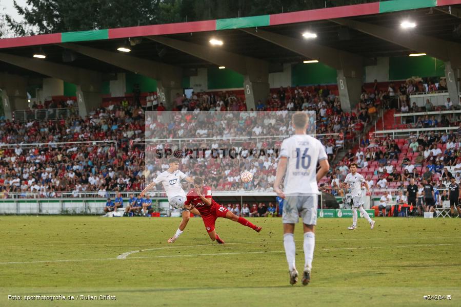 AKON Arena, Würzburg, 16.08.2024, sport, action, DFB, Fussball, 1. Hauptrunde, DFB-Pokal, TSG, FWK, TSG Hoffenheim, FC Würzburger Kickers - Bild-ID: 2428415