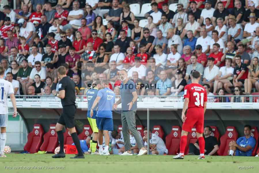 AKON Arena, Würzburg, 16.08.2024, sport, action, DFB, Fussball, 1. Hauptrunde, DFB-Pokal, TSG, FWK, TSG Hoffenheim, FC Würzburger Kickers - Bild-ID: 2428417