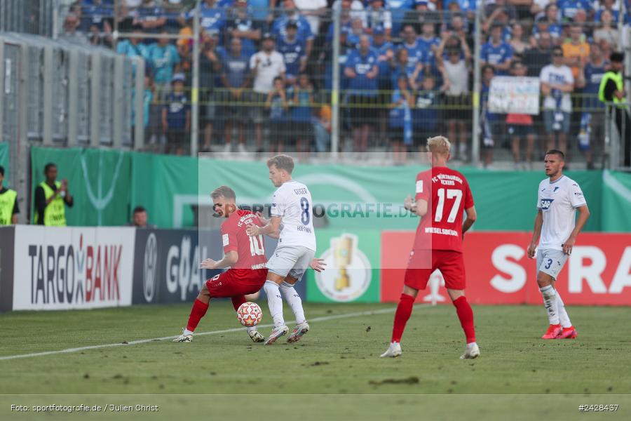 AKON Arena, Würzburg, 16.08.2024, sport, action, DFB, Fussball, 1. Hauptrunde, DFB-Pokal, TSG, FWK, TSG Hoffenheim, FC Würzburger Kickers - Bild-ID: 2428437