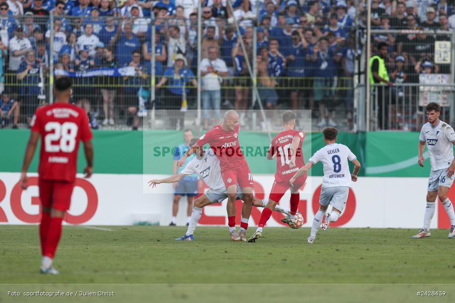 AKON Arena, Würzburg, 16.08.2024, sport, action, DFB, Fussball, 1. Hauptrunde, DFB-Pokal, TSG, FWK, TSG Hoffenheim, FC Würzburger Kickers - Bild-ID: 2428439