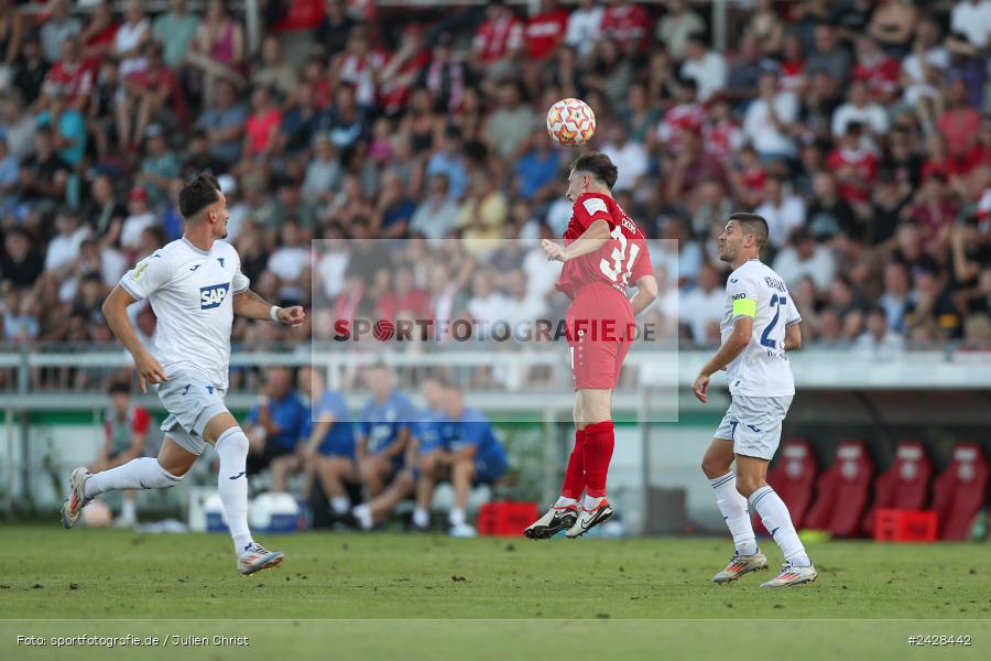 AKON Arena, Würzburg, 16.08.2024, sport, action, DFB, Fussball, 1. Hauptrunde, DFB-Pokal, TSG, FWK, TSG Hoffenheim, FC Würzburger Kickers - Bild-ID: 2428442