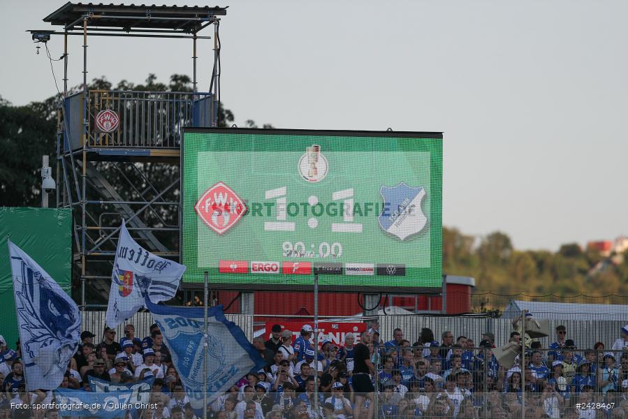 AKON Arena, Würzburg, 16.08.2024, sport, action, DFB, Fussball, 1. Hauptrunde, DFB-Pokal, TSG, FWK, TSG Hoffenheim, FC Würzburger Kickers - Bild-ID: 2428467
