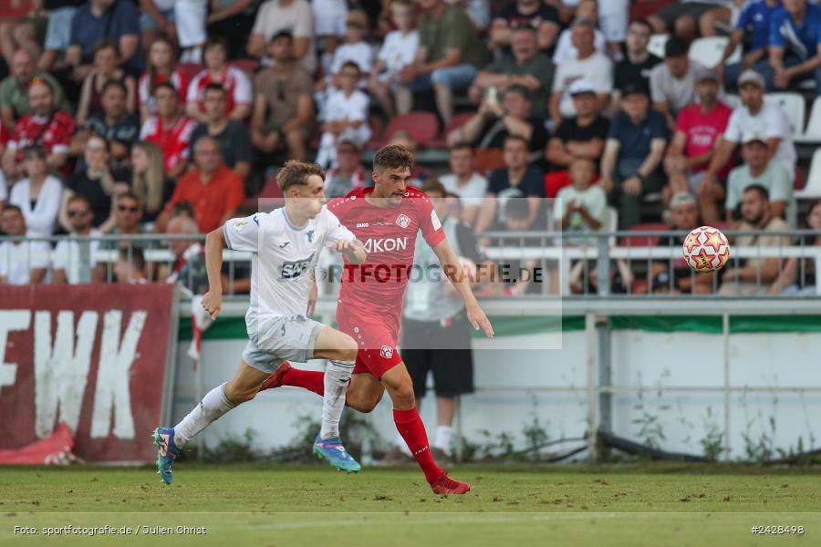 AKON Arena, Würzburg, 16.08.2024, sport, action, DFB, Fussball, 1. Hauptrunde, DFB-Pokal, TSG, FWK, TSG Hoffenheim, FC Würzburger Kickers - Bild-ID: 2428498