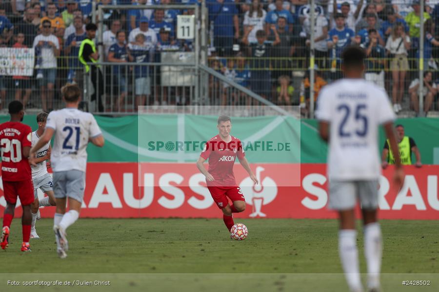 AKON Arena, Würzburg, 16.08.2024, sport, action, DFB, Fussball, 1. Hauptrunde, DFB-Pokal, TSG, FWK, TSG Hoffenheim, FC Würzburger Kickers - Bild-ID: 2428502